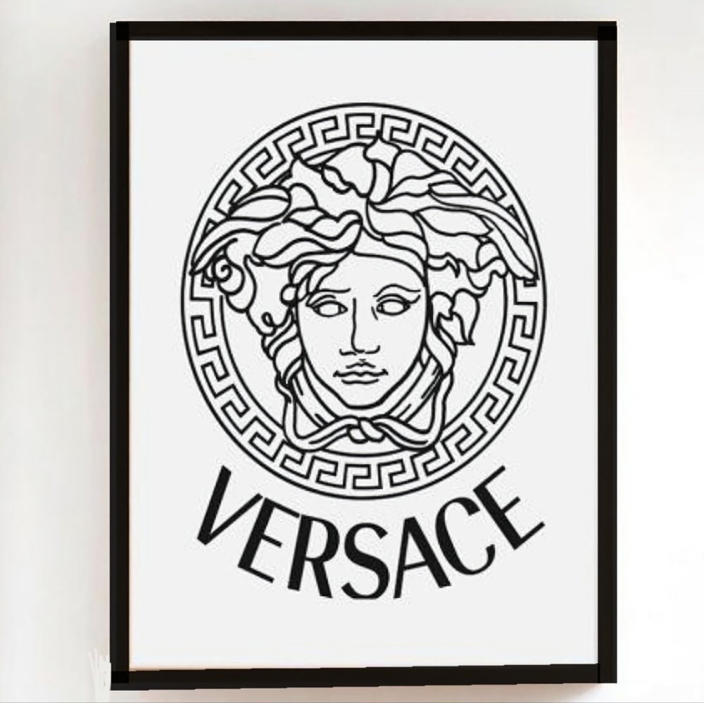 Versace 8 1/2"x11" Framed Wall Art